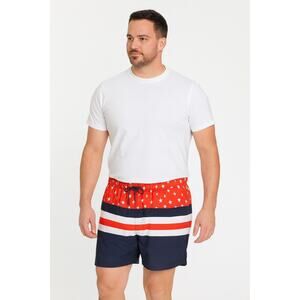 Laguna Men's Stars & Stripes Volley Swim Trunks - Size Medium (NWT)